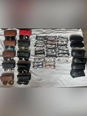 35 Assorted Rayban frames